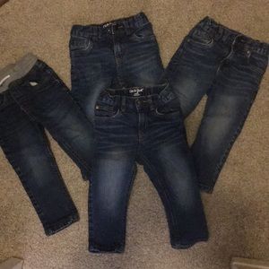 Cat & Jack bundle of 4 pairs of jeans.